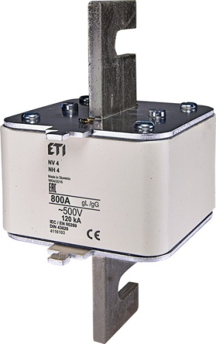 Предохранитель NH-4/gG 800A 500V | код 004116103 | ETI