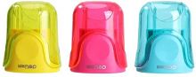 Точилка для карандашей ручная Deli ER01100 U-touch 2 отверстия пластик ассорти дисплей | код 1116080 | DELI