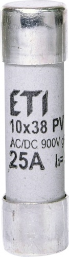 Предохранитель CH 10x38 gR-PV 25A 900V (30kA) | код 002625035 | ETI