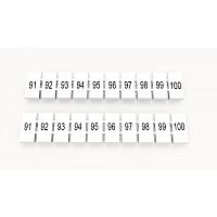 ZB5-10P-19-42Z(H) , Маркировка для клемм DC, 5мм, 91-100 (10 шильдиков), шт | код 92118900307 | DEGSON