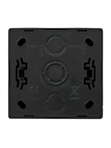 Розетка телефонная 1-м ОП LETO черн. бархат LEZARD 752-4200-137 фото 4