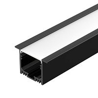 Профиль SL-LINIA49M-F-2000 BLACK (Алюминий) | код 36513 | Arlight