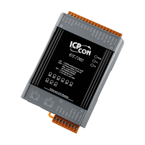 ET-7202 CR Ethernet I/O Module with 2-port Ethernet Switch, with 3-ch AI, 6-ch DI, 3-ch Relay (RoHS) | код 00-06099161 | ICP DAS
