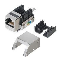Cabeus KJ-RJ45-Cat.5e-SH-90 Вставка Keystone Jack RJ-45(8P8C), категория 5e, экранированная, заделка тип 110 | код 7958c | Cabeus