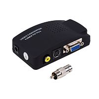 Конвертер BNC/RCA + S-video на VGA (в комплекте переходник гн. BNC – шт. RCA) REXANT | код 17-6932 | REXANT