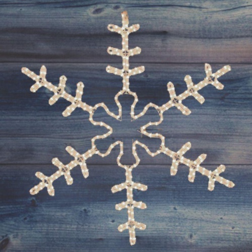 Фигура светодиодная "Большая снежинка" 95х95см 324LED тепл. бел. 40Вт 220-240В IP65 Neon-Night 501-313 фото 6