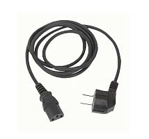 Connect Кабель электрический с вилкой 2к+з Schuko 2м графит | код KTL8-14 | Simon