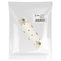 Коннектор для трехфазного шинопровода STR-30-W-CN-I типа I прямой внутренний белый | код Б0049695 | ЭРА