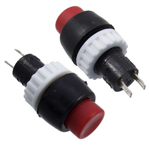 Кнопочный переключатель RUICHI PBS-20A-2, ON-OFF, красный | код 57006 | Ruichi