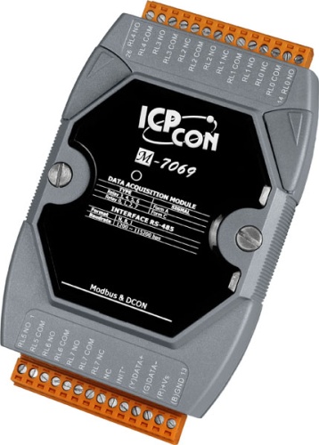 M-7069 CR 4-channel Form A Power Relay Output and 4-channel Form C Power Relay Output Module (Gr | код 00-06084416 | ICP DAS