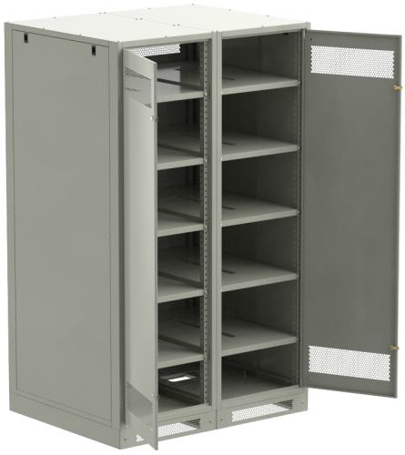 ITK LINEA B Шкаф (пустой) 2000х1200мм дверь двуст. мет. сер. | код LB35-20H29-2M | ITK by IEK