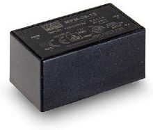 Источник питания AC-DC, 5Вт, вход 80...264В AC 47...440 Гц, выход 12В/0.42А, изоляция 4000В AC, в кожухе 45.7х25.4х21.5мм, -40...+85C | код MPM-05-12 | MeanWell
