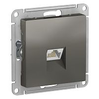 ATLASDESIGN РОЗЕТКА компьютерная RJ45, кат. 6A, механизм, СТАЛЬ | код ATN000986 | SCHNEIDER ELECTRIC