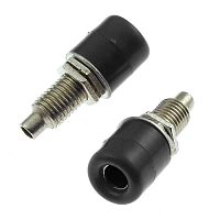 Гнездо RUICHI Z011 4 мм panel jack чёрный, на панель под пайку | код 106885 | Ruichi