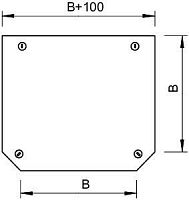Крышка T-образной секции 100мм | код 7128215 | OBO Bettermann