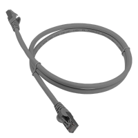 Патч-корд LANMASTER LSZH SFTP кат.6A, 2.0 м, серый | код LAN-PC45/S6A-2.0-GY | LANMASTER