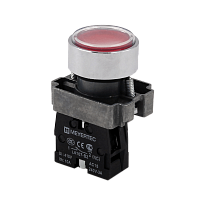 Кнопка плоская красная, 1NС, IP67, металл MTB2-BAF42 | код 132650| MEYERTEC