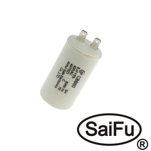 Пусковой конденсатор SAIFU CBB60, 8 мкФ, 450 В | код 99730 | Saifu