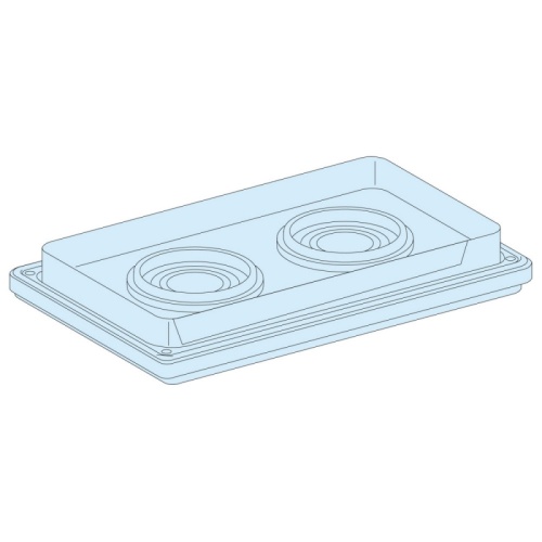 САЛЬНИК. ПАНЕЛЬ С 2 ОТВЕРСТИЯМИ ДИАМЕТРОМ 33 - 72 ММ, IP55 | код LVS08899 | SCHNEIDER ELECTRIC