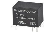 Реле N4100CHS3DC12AC, 1CO, 3A(125VAC/30VDC), 12VDC, Ag, для печатных плат, IP67 | код N4100CHS3DC12AC | Forward Relay