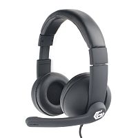 Гарнитура игровая Gembird MHS-G220, черный, soft touch, регулировка громкости, кабель 2м | код MHS-G220 | Gembird