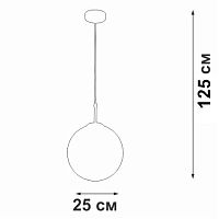 Подвес, 1xE27 макс. 40Вт, плафон ПП | код V29590-0/1S | VITALUCE