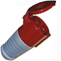 Розетка силовая переносная 224 RUICHI 3Р+Е, 380 В, 32 А, IP44 | код 64241 | Ruichi