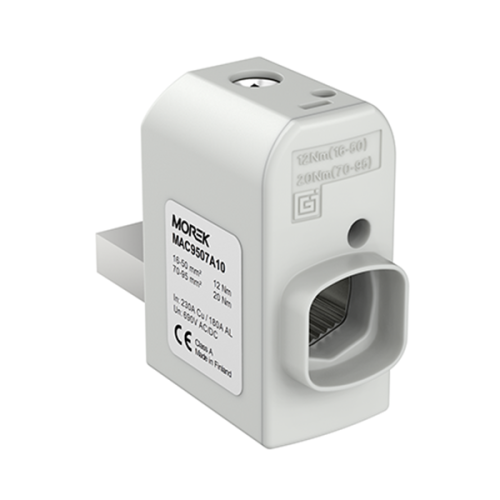 Коннектор SR95R 1xAl/Cu, 16_95mm?, 230/180A Al/Cu, 690V, правосторонний | код MAC9507A10 | MOREK