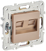 SKANDY Роз. комп. 2-ая RJ45 кат.5E SK-K03Sa песоч. IEK | код SK-K20-1-K98 | IEK