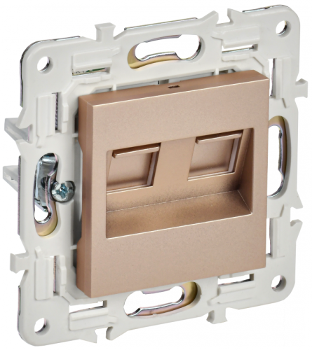 SKANDY Роз. комп. 2-ая RJ45 кат.5E SK-K03Sa песоч. IEK | код SK-K20-1-K98 | IEK