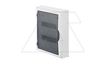 Щит навесной ECO BOX 2x12M, N/PE 3x 6x16+3x10mm2, дымчатая пласт. дверь, белый RAL9003, 434x354x105mm, IP40 | код 2505-01 | Elektro-plast Nasielsk