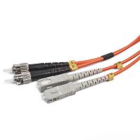 Cablexpert Двунаправленный мультимодовый оптоволоконный кабель, ST/SC, (50/125 OM2), 1 м. | код CFO-STSC-OM2-1M | Cablexpert
