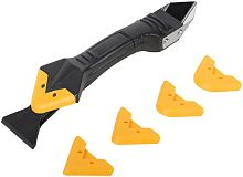 Шпатель-скребок многофункциональный 5 сменных насадок FIT 06895