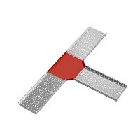 Отвод для лотка Т-образ. 400х50 сталь 1мм "ПЛЮС" TDplus50-400 КМ PL0562