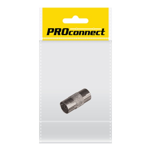 Переходник антенный, (гнездо TV - гнездо TV), (1шт.) (пакет) PROconnect | код 05-2301-4-7 | PROCONNECT