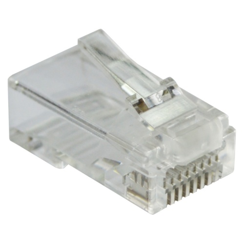 Коннектор RJ45 тип EZ, 8P8C, UTP, Cat.6, универсальный, покрытие 50 микрон,100 шт. | код LAN-EZ45-8P8C/U6-100 | LANMASTER