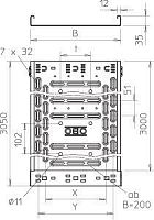 6047417 Кабельный листовой лоток перфорированный 35x100x3050 RKSM 310 FS | код 6047417 | OBO Bettermann
