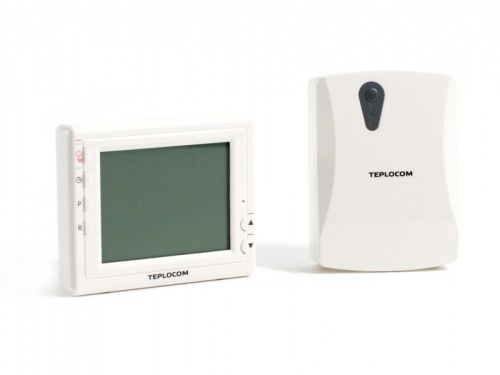 Термостат комнатный Teplocom TS-Prog-2AA/3A-RF, беспроводной, прогр., реле 250В, 3А | код 915 | БАСТИОН