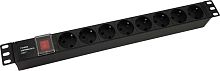 Блок распределения питания NTSS NTSS-PDU-DA1016 гор.размещ. 8xSchuko базовые 10A C14 | код 1993702 | NTSS