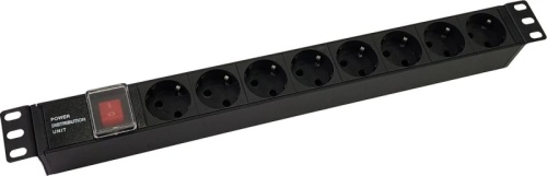 Блок распределения питания NTSS NTSS-PDU-DA1016 гор.размещ. 8xSchuko базовые 10A C14 | код 1993702 | NTSS