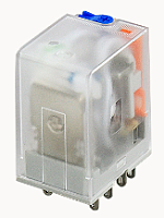 DRPE-2CH-LR-D24-07Z(H) Реле 2СО, 24VDC, 10A, c индикац./тест. кн | код 30010000139 | DEGSON