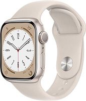 Смарт-часы Apple Watch Series 8 А2771 45мм OLED корп.сияющая звезда рем.сияющая звезда разм.брасл.:M/L (MNUQ3LL/A) | код 1872244 | APPLE