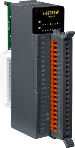 I-87053W-AC1 CR 16-channel AC Isolated Digital Input Module with 16-bit Counters | код 00-06024360 | ICP DAS