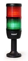 IK72L024XM01 Сигнальная колонна 70 мм, красная, зеленая 24 В, светодиод LED | код IK72L024XM01 | EMAS