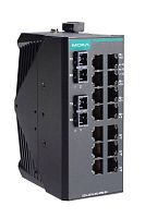 Коммутатор EDS-2016-ML-MM-SC-T Unmanaged Ethernet switch with 14 10/100BaseT(X) ports, 2 100BaseFX multi-mode ports with SC connectors, t: -40/75 C | код 00-06131695 | MOXA