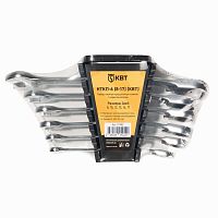 Набор гаечных комбинированных трещоточных ключей НТКП-6 (8-17) с переключателем реверса PROFESSIONAL | код 91952 | КВТ
