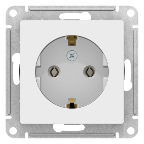 Розетка AtlasDesign 16А с заземл. механизм лотос | код ATN001343 | Systeme Electric