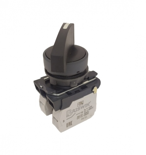 Переключатель Briswik КПЕ 4620 -Д черный IP65 УХЛ2 10А 2но+0нз | код AB-RH-5Ai-0122 | Briswik