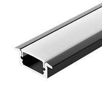 Профиль LINE-2308-F-2000 ANOD BLACK (Алюминий) | код 40301 | Arlight