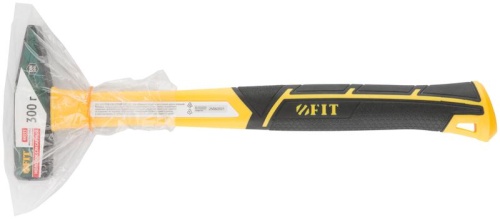Молоток кованый, фиберглассовая усиленная ручка, Профи 300 гр. | код 44333 | FIT фото 3